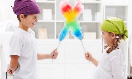 Sparkling up your home with kids
