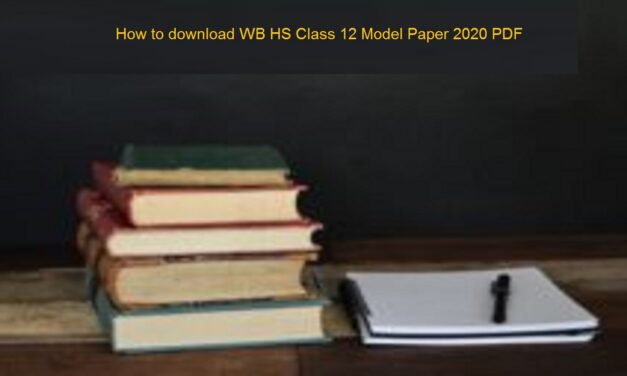 How to download WB HS Class 12 Model Paper 2020 PDF